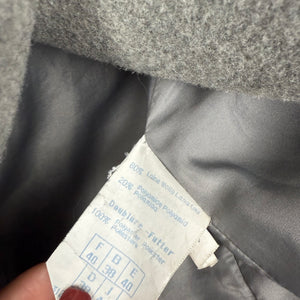 Grey wool & faux fur winter coat (M/L)