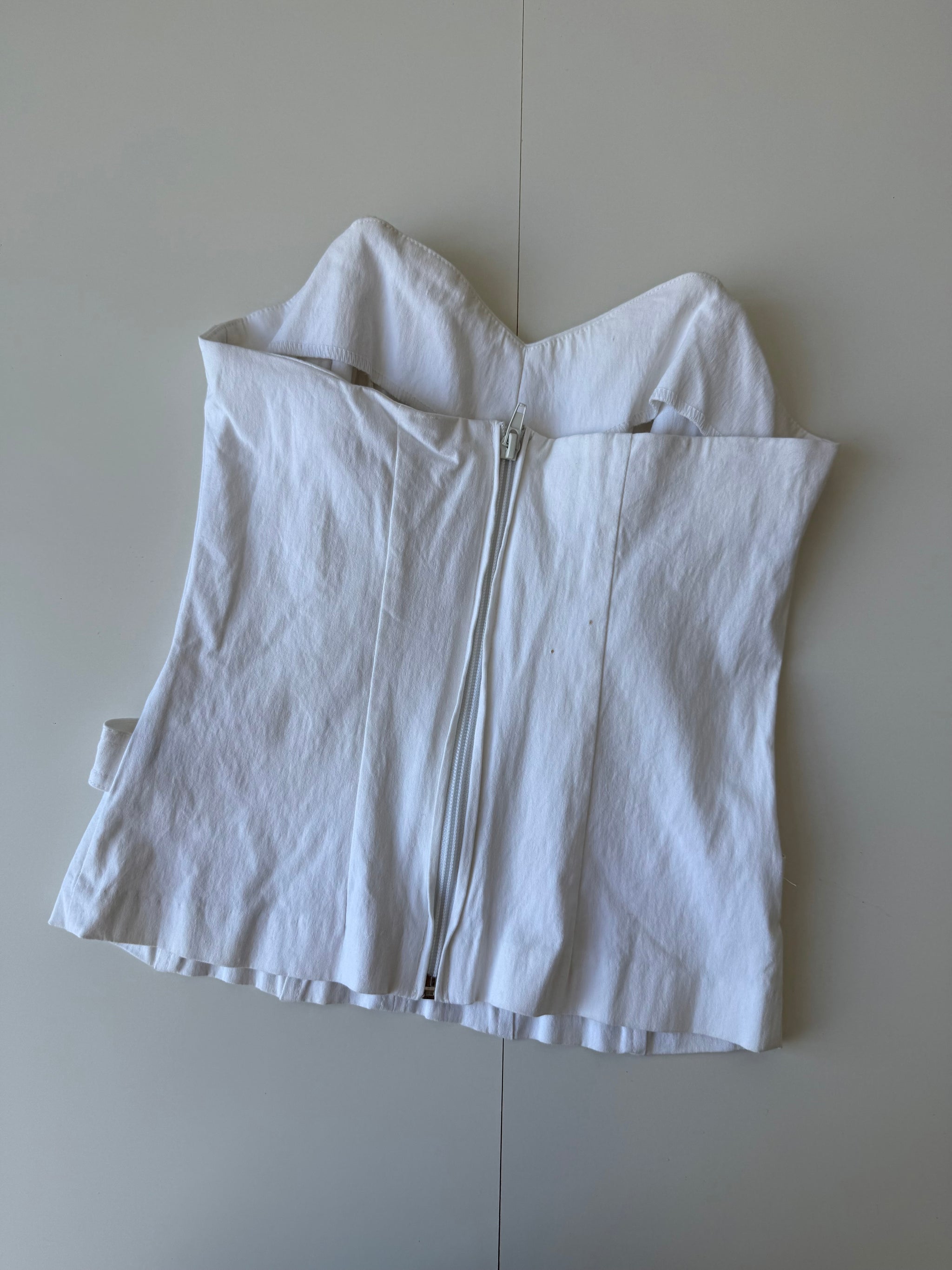White bustier top (M)