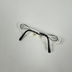 Metallic white office glasses (with prescription)