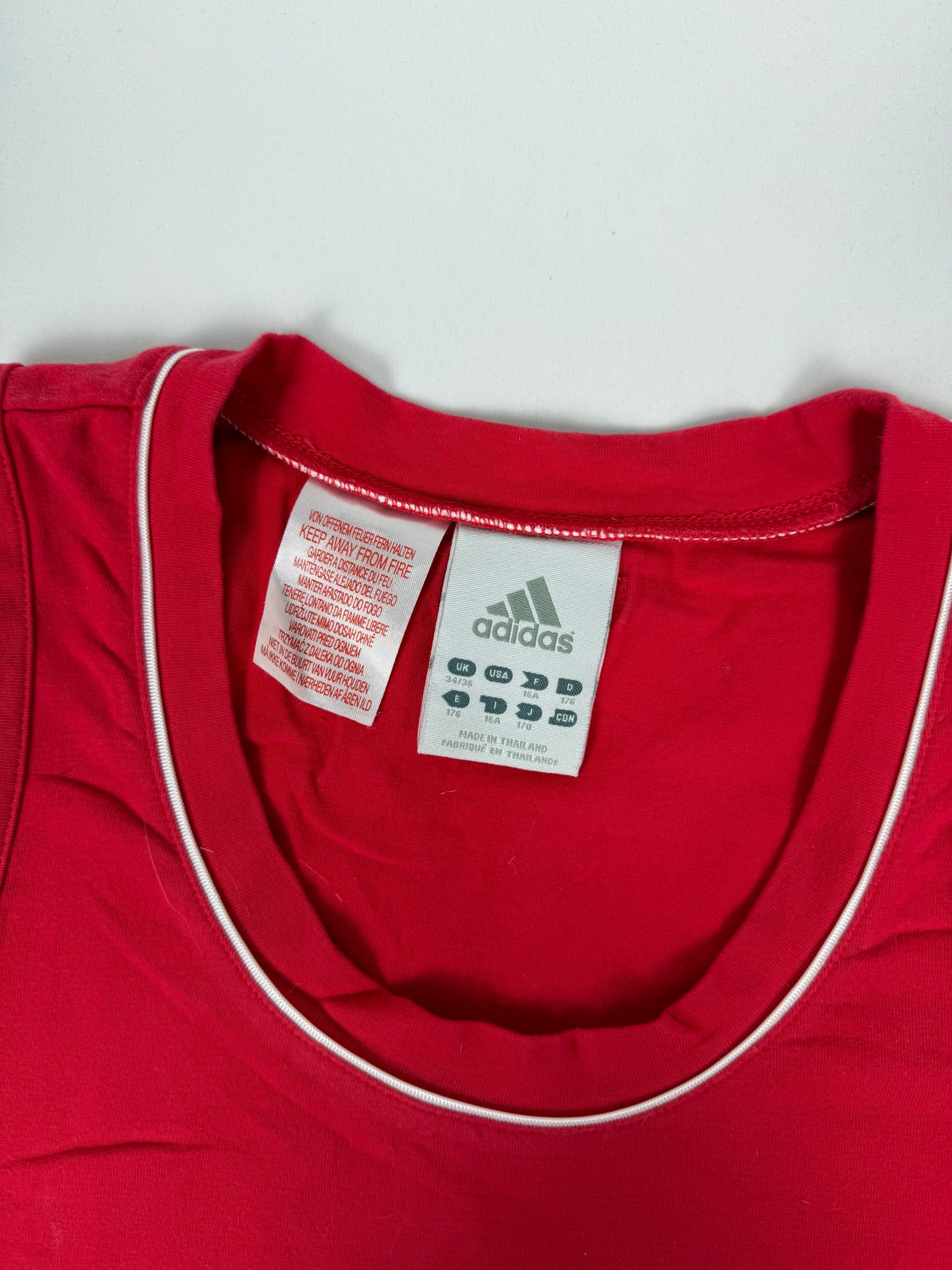 Red activewear cotton tank top (M)