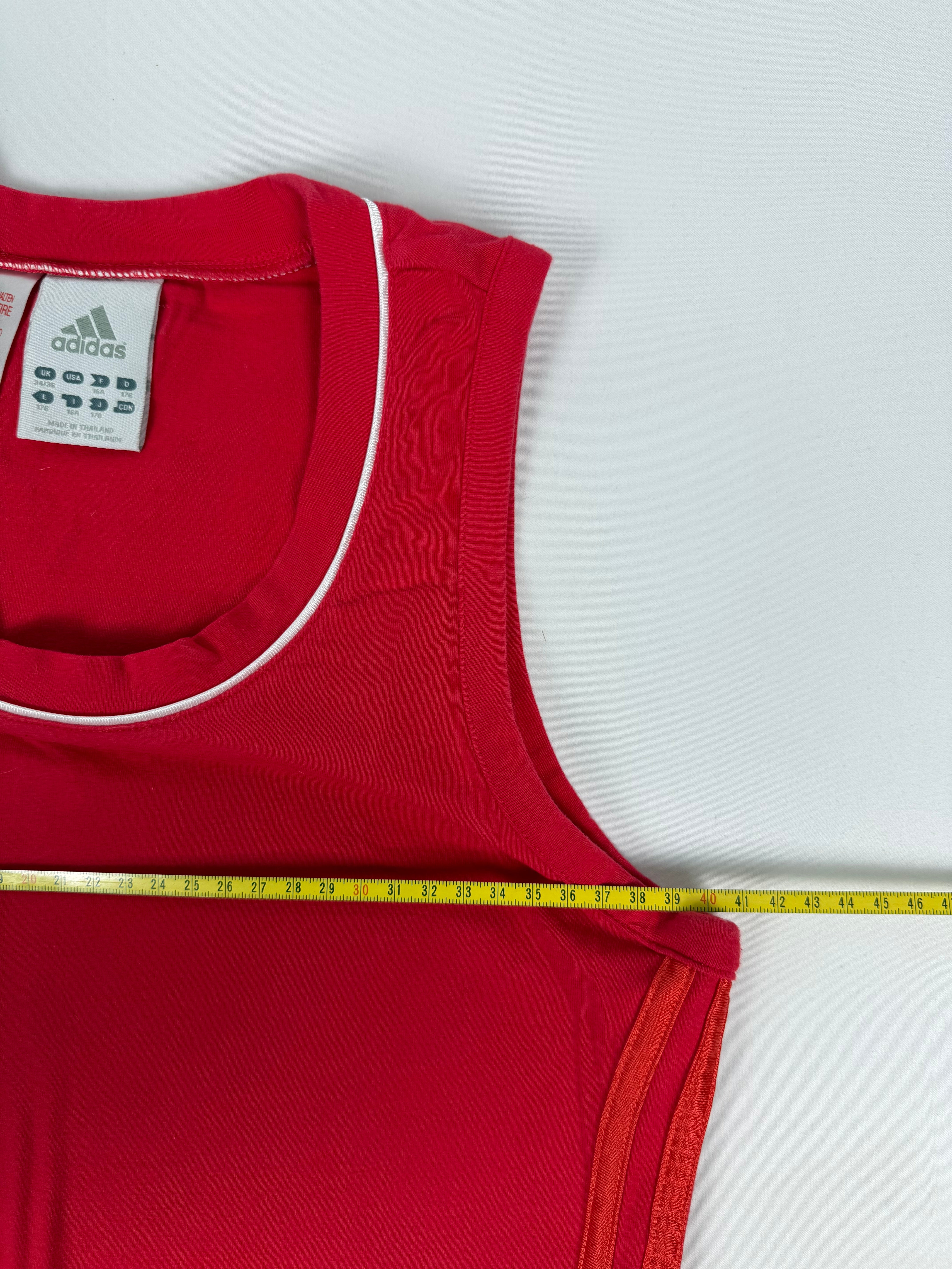 Red activewear cotton tank top (M)