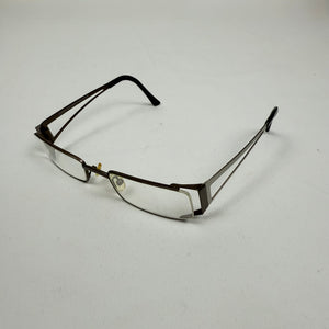Metallic silver office glasses (with prescription)
