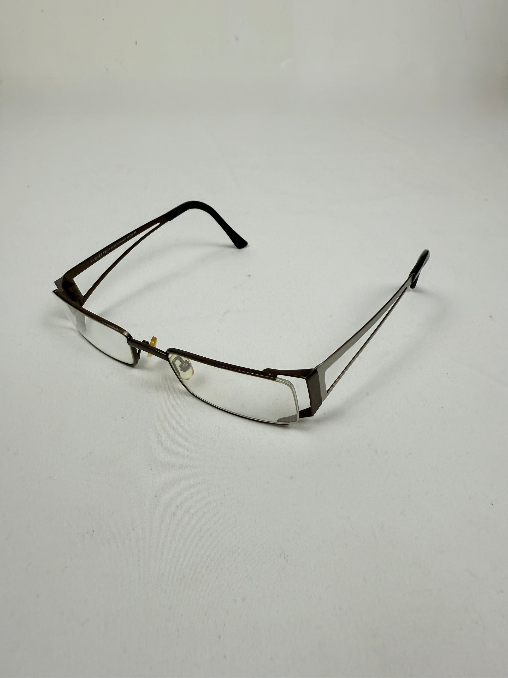 Metallic silver office glasses (with prescription)