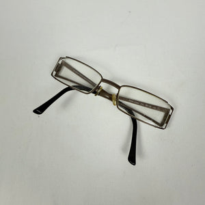 Metallic silver office glasses (with prescription)