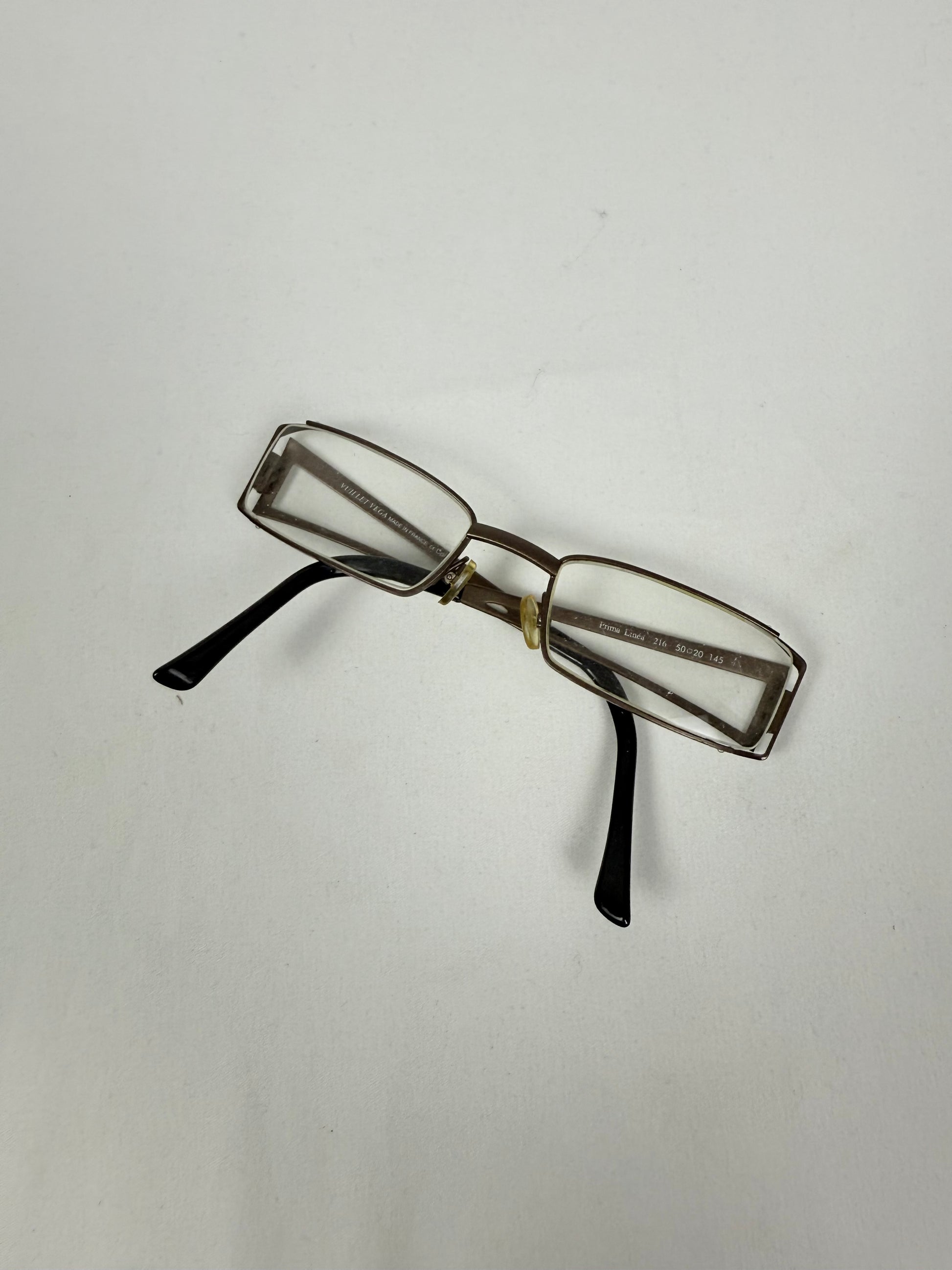 Metallic silver office glasses (with prescription)