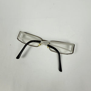 Metallic silver office glasses (with prescription)