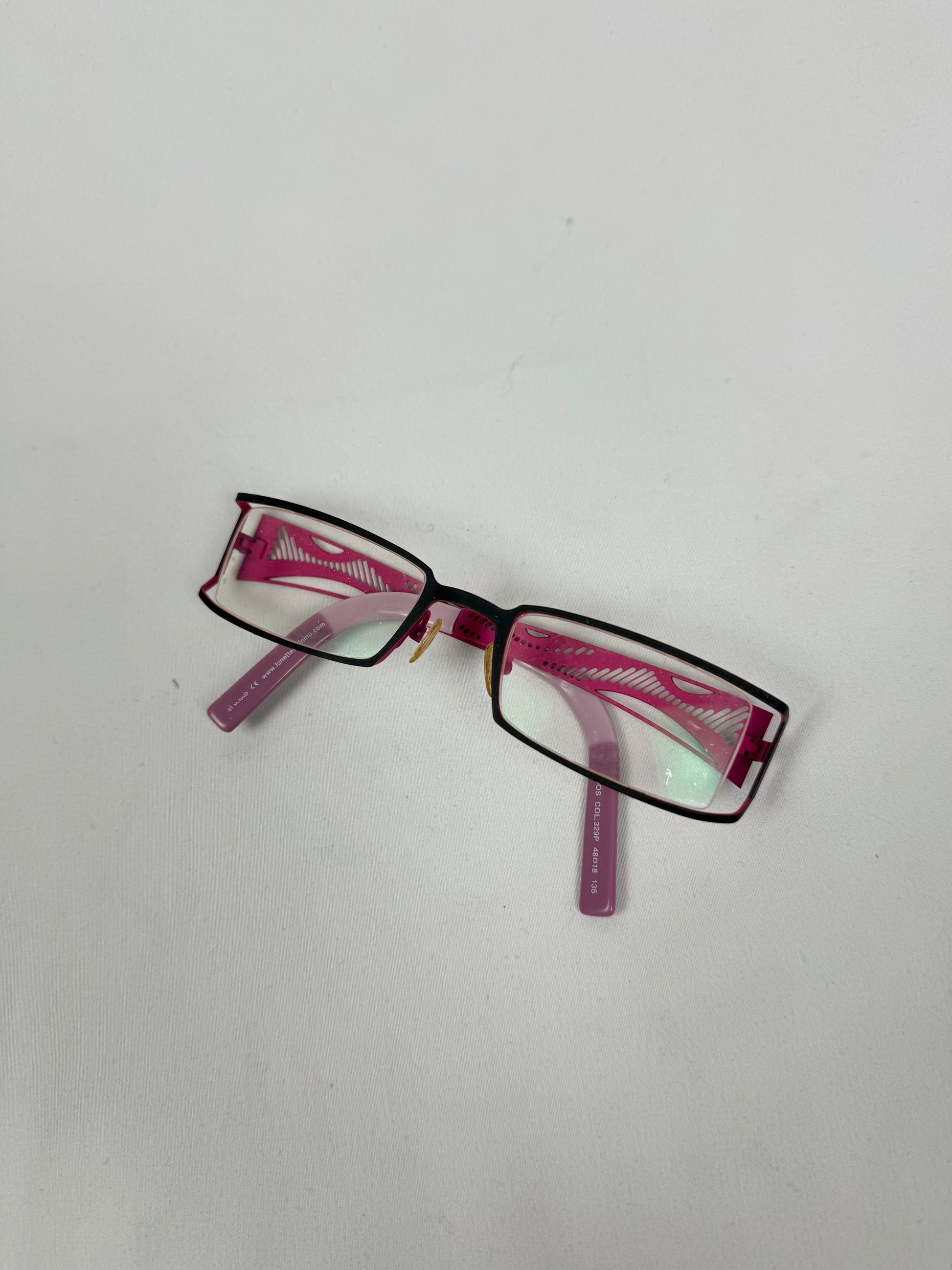 Metallic pink office glasses (with prescription)