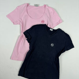 Cotton tight fit logo tee (S/M)