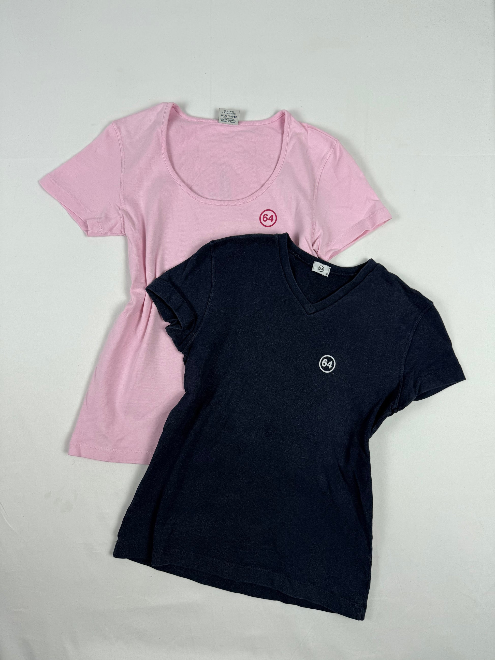 Cotton tight fit logo tee (S/M)