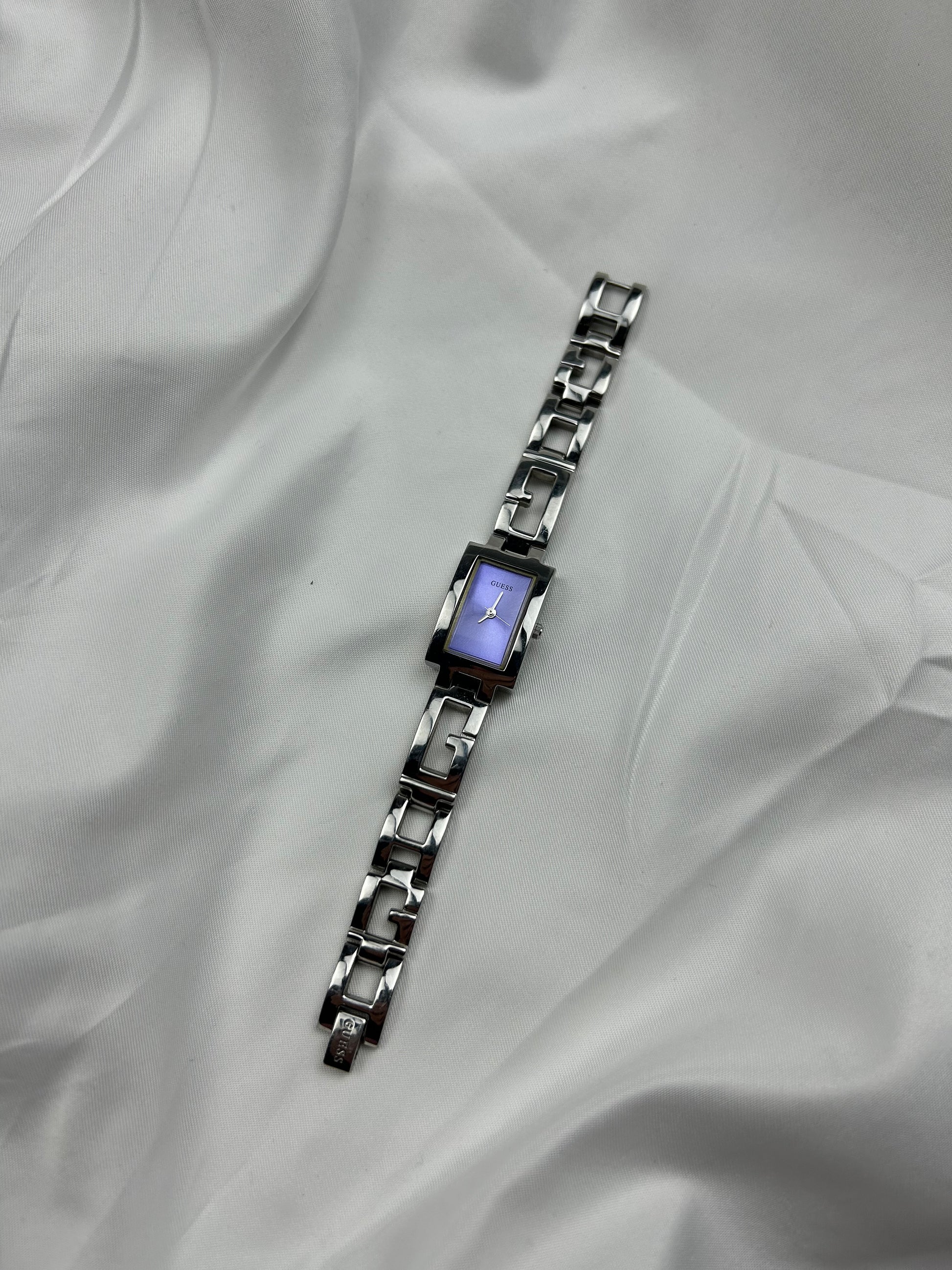 Vintage silver inox bracelet watch jewelry