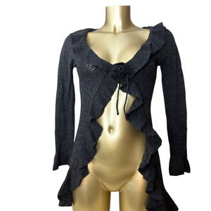 Brown knitted cardigan  jumper (S)