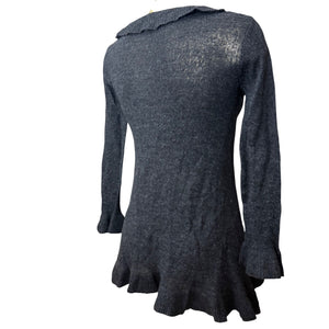Brown knitted cardigan  jumper (S)