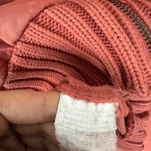 Orange tight fit zip up hoodie (XS/S)