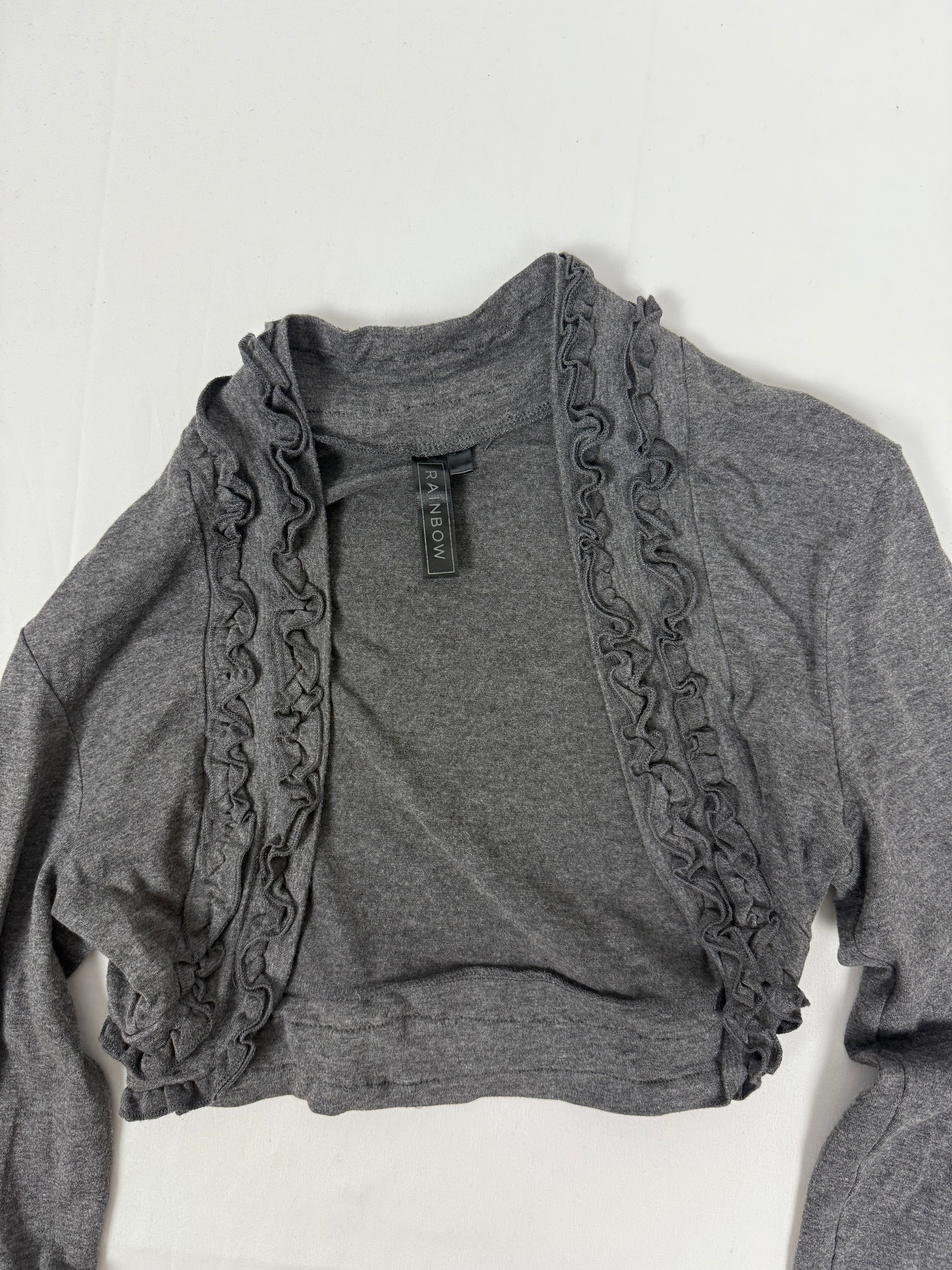 Grey bolero long sleeves top (S)
