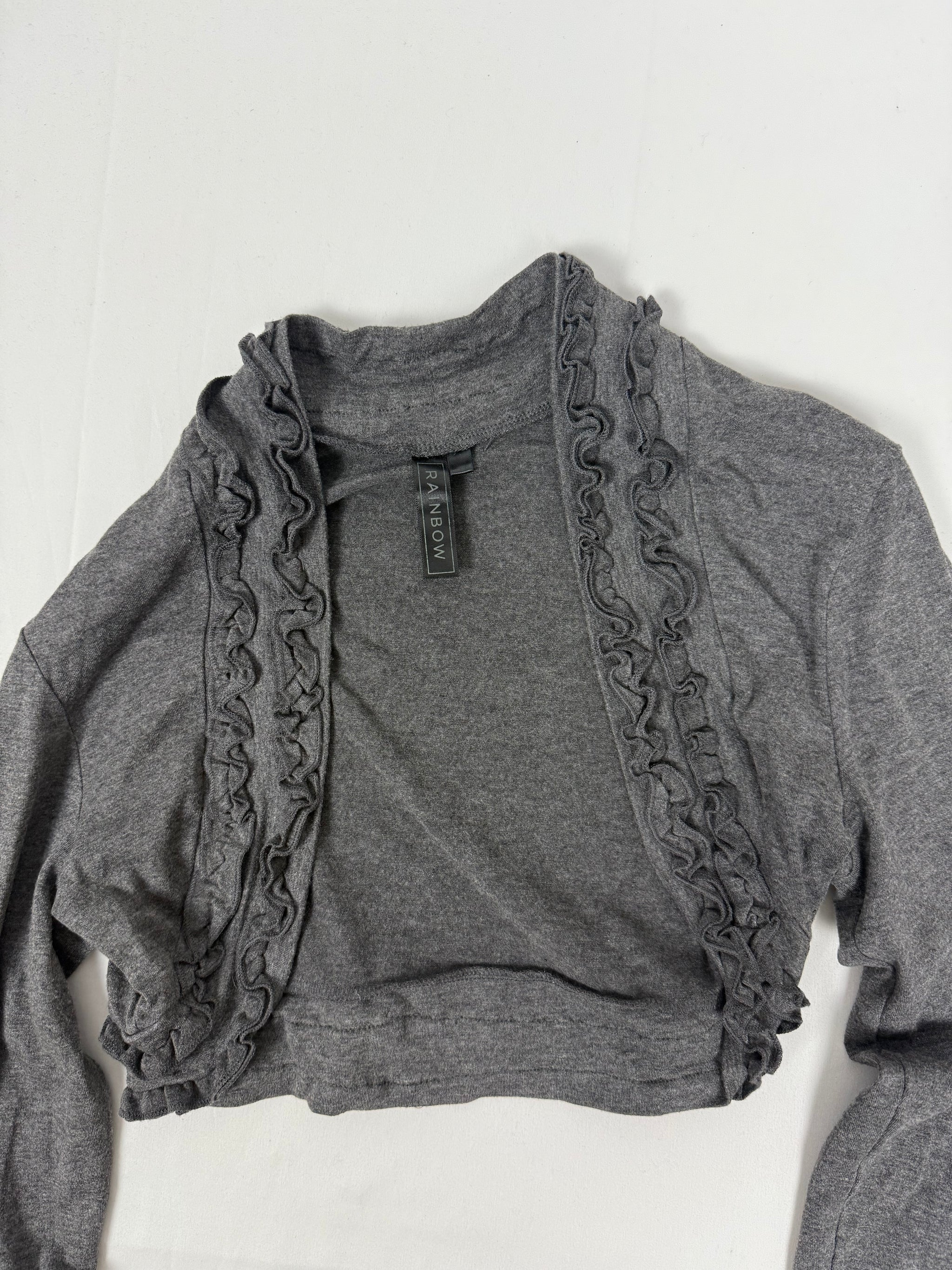 Grey bolero long sleeves top (S)