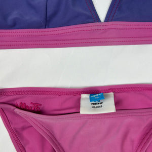 Pink adjustable low rise bikini set (S)