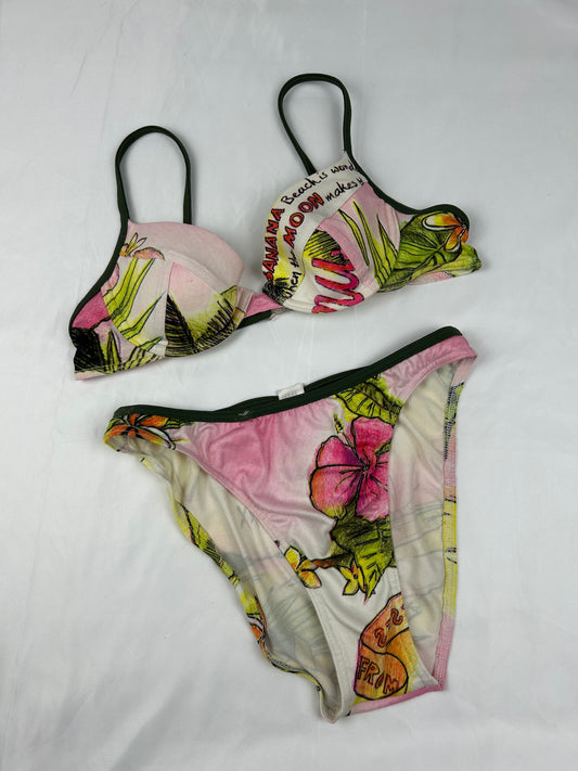 Graphic bikini set (S)