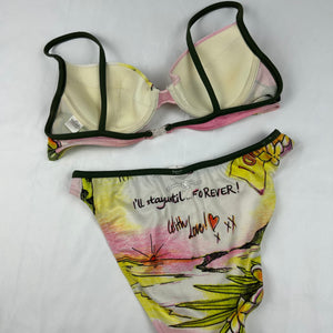 Graphic bikini set (S)