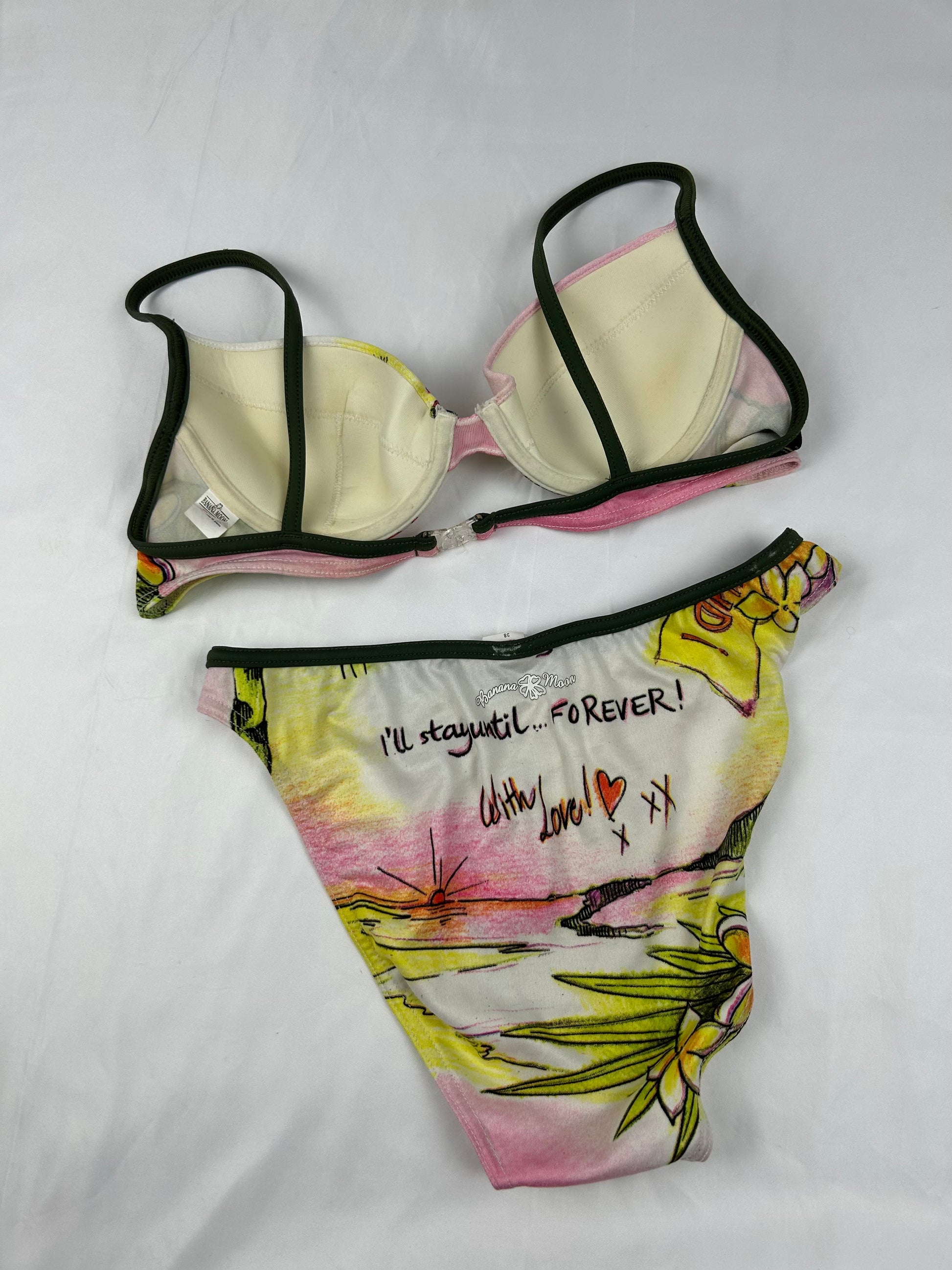 Graphic bikini set (S)