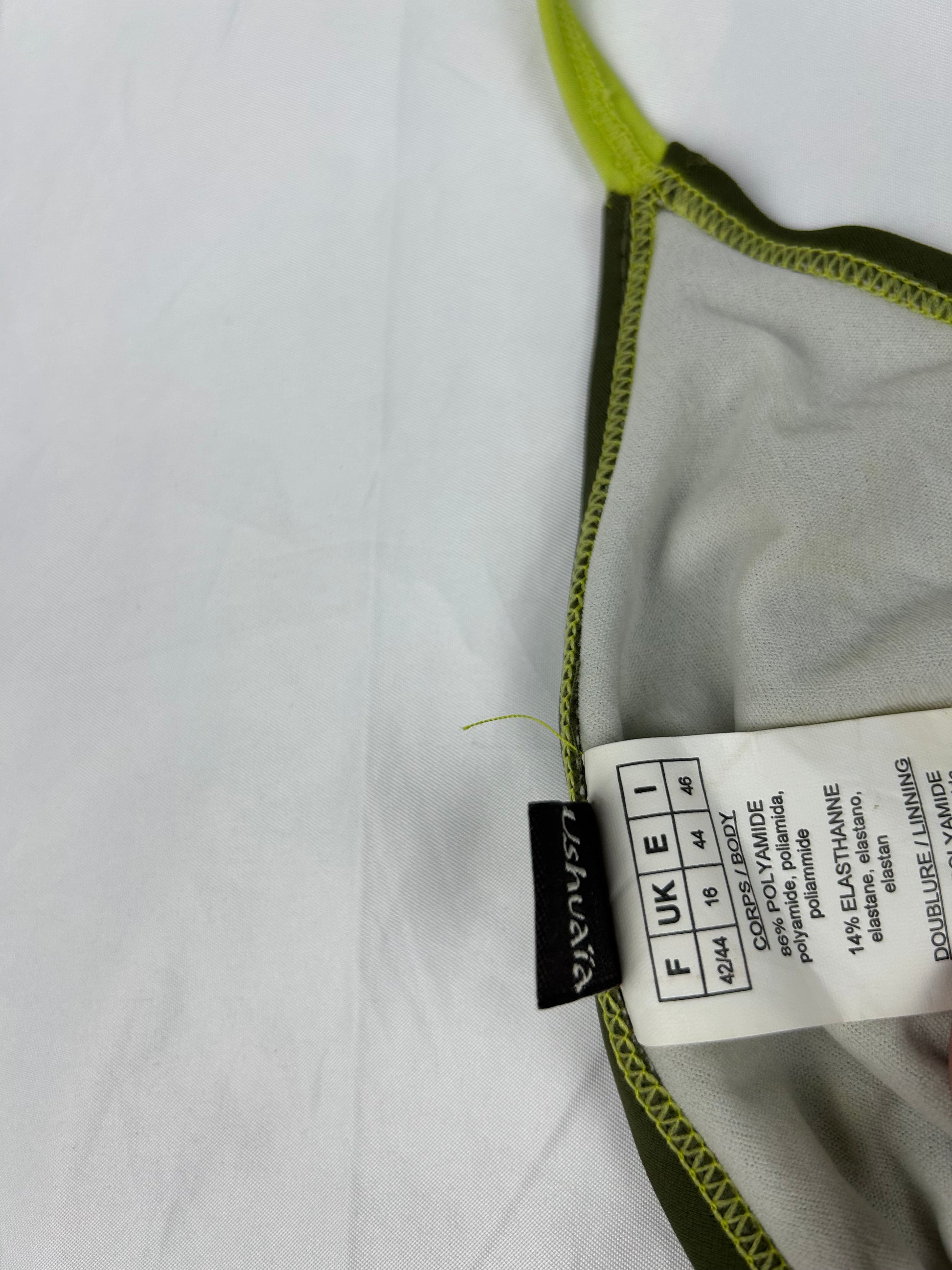 Khaki adjustable low rise bikini set (XL)