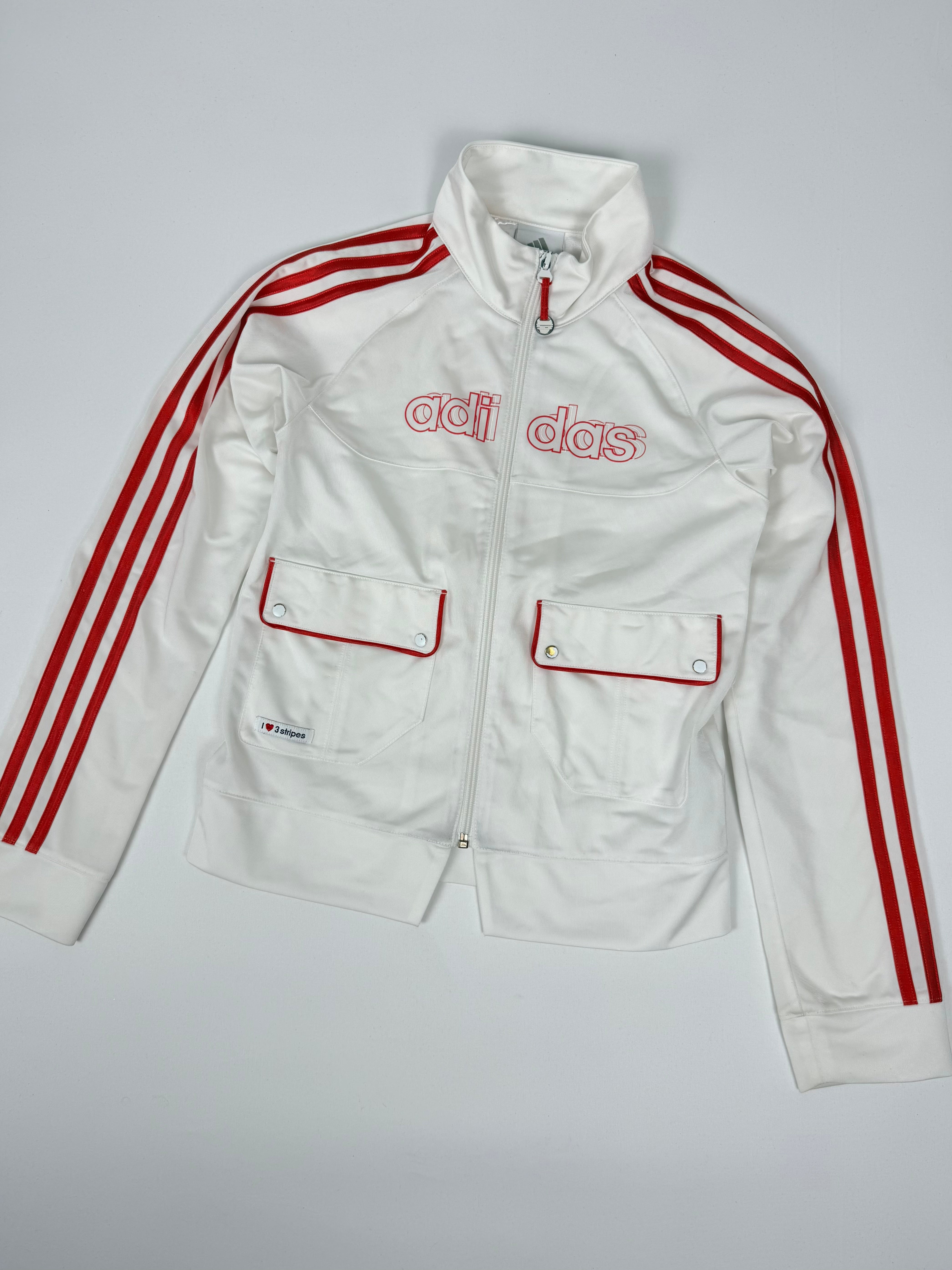 White zip up activewear jacket (S)
