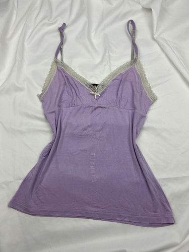 Lilac lace cami top (S/M)