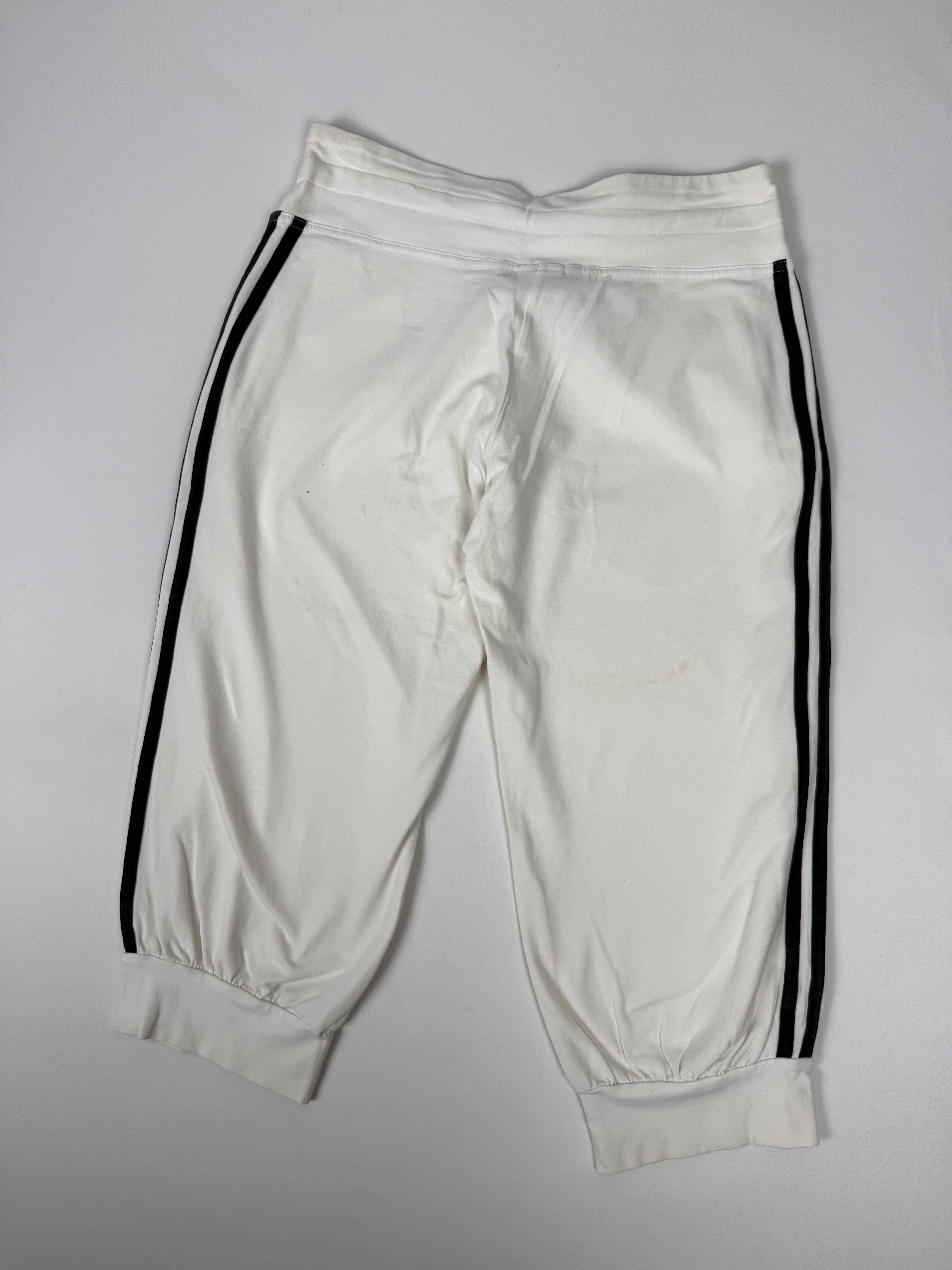 White activewear low waist capri pants (L)