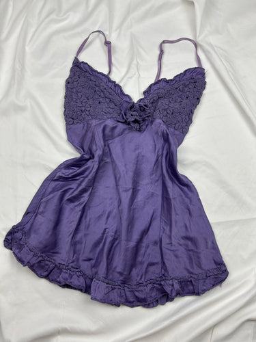 Purple crochet cami top (S/M)