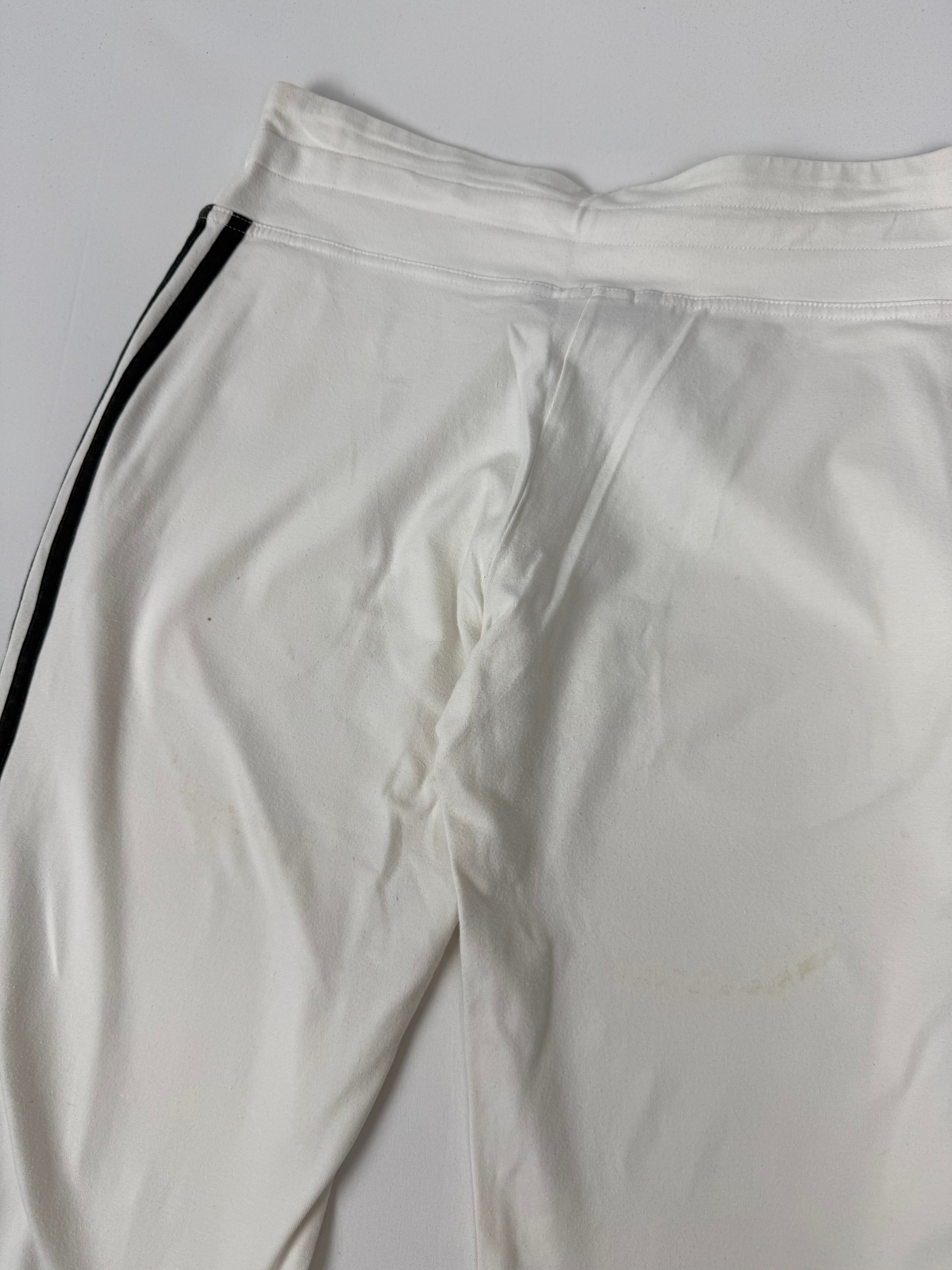 White activewear low waist capri pants (L)