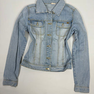 Blue denim tight fit jacket (S)