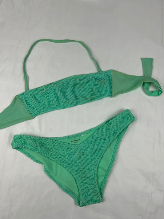 Green low rise bikini set (L)