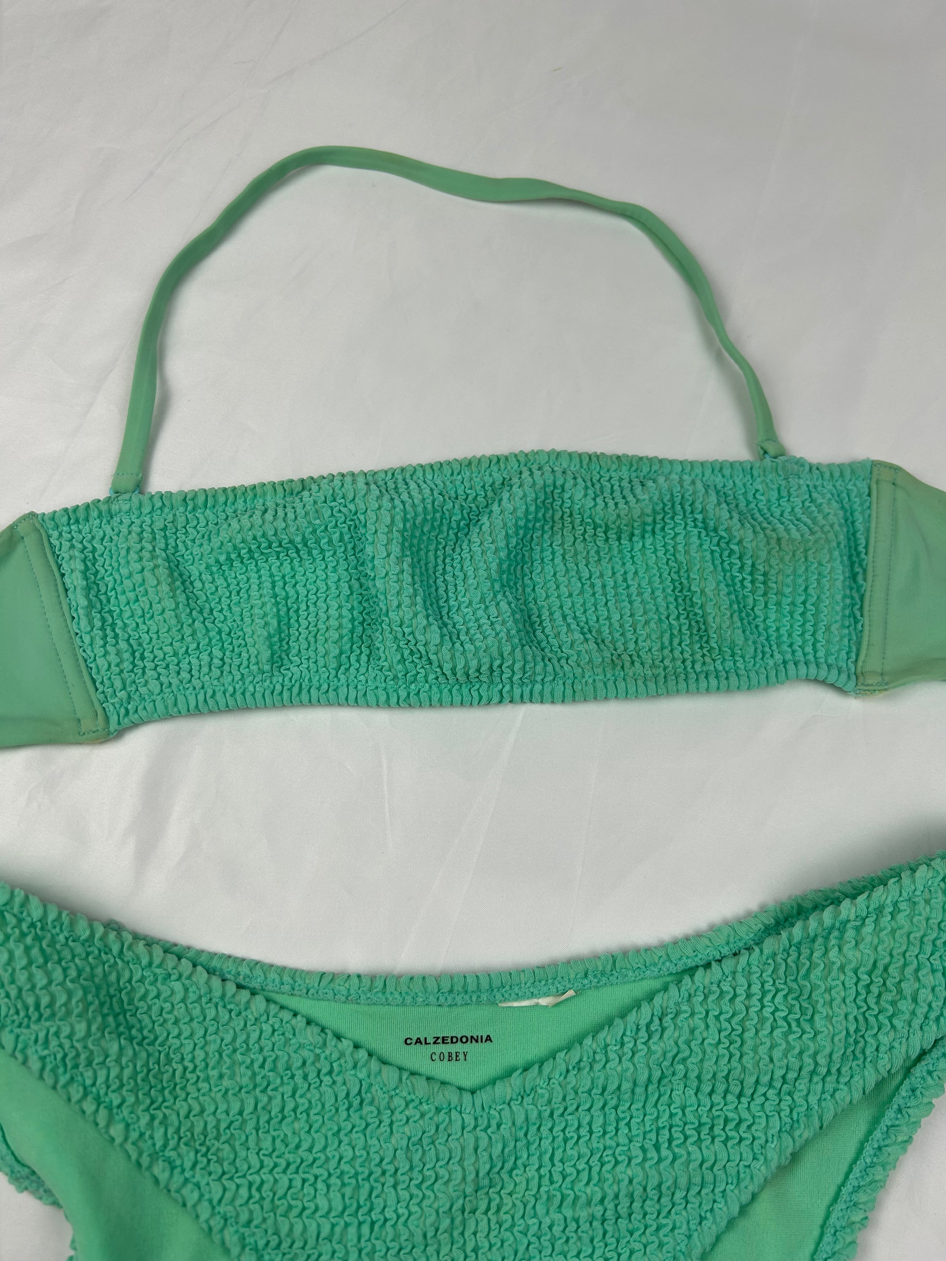Green low rise bikini set (L)