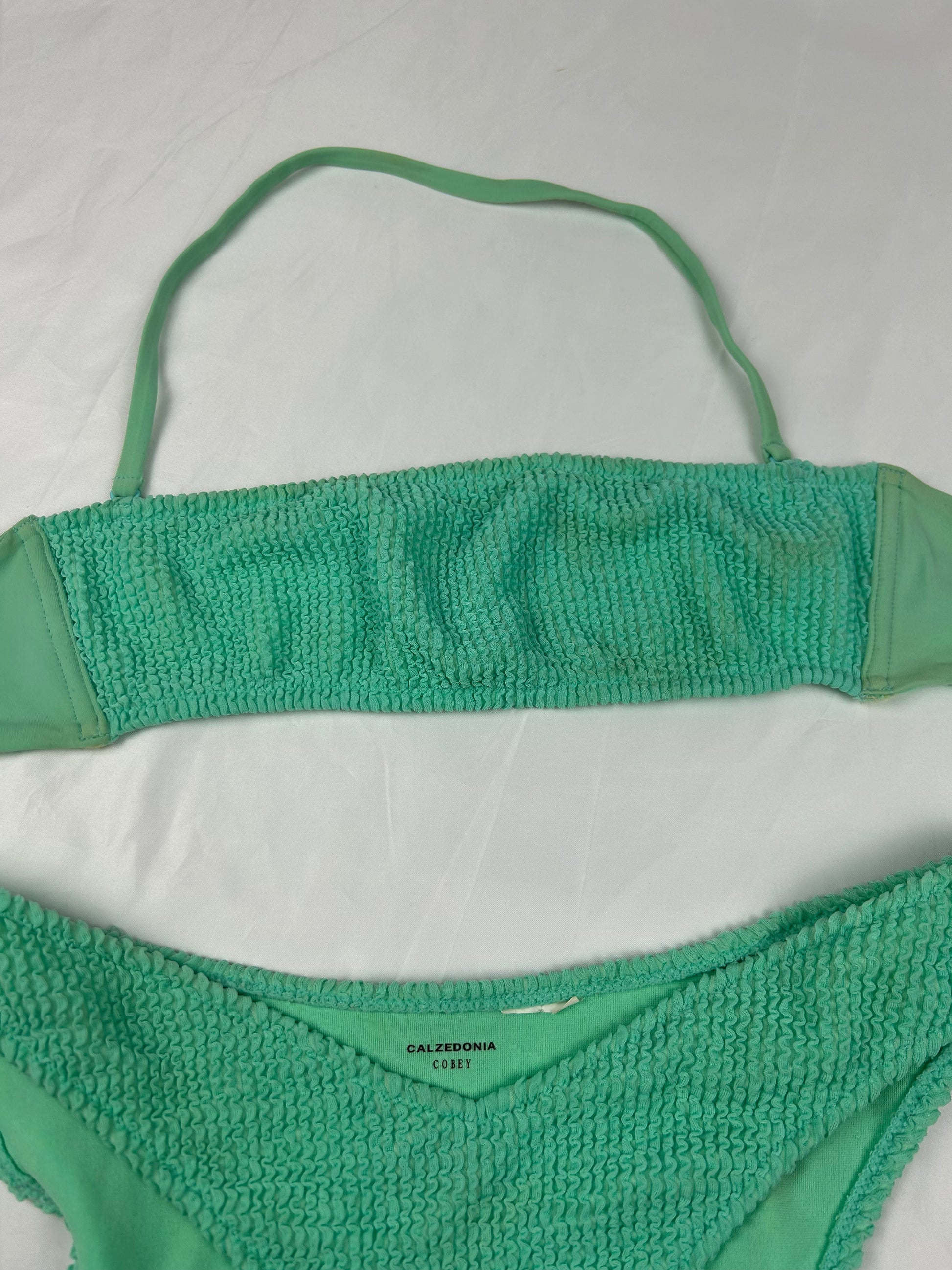 Green low rise bikini set (L)