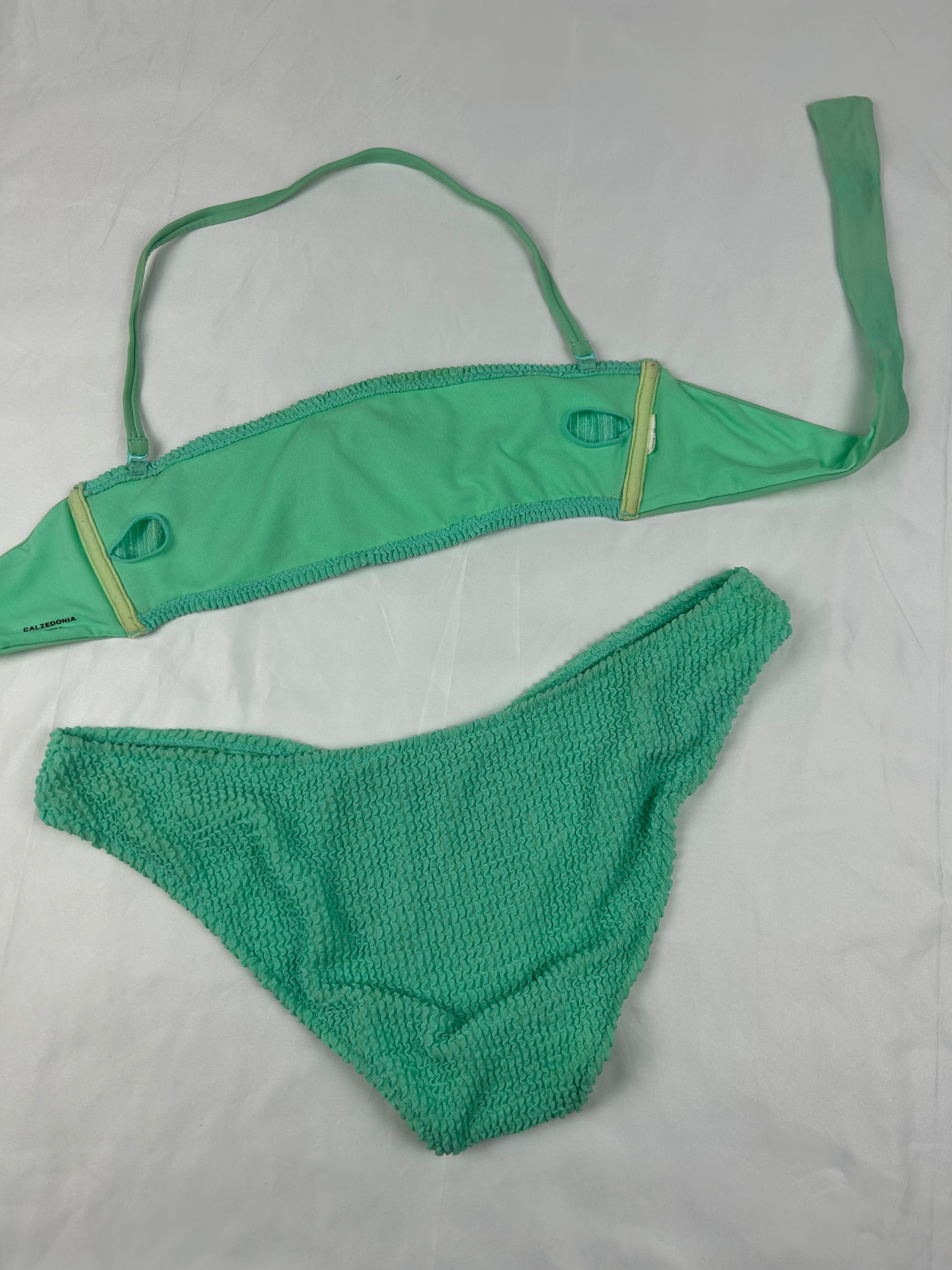 Green low rise bikini set (L)