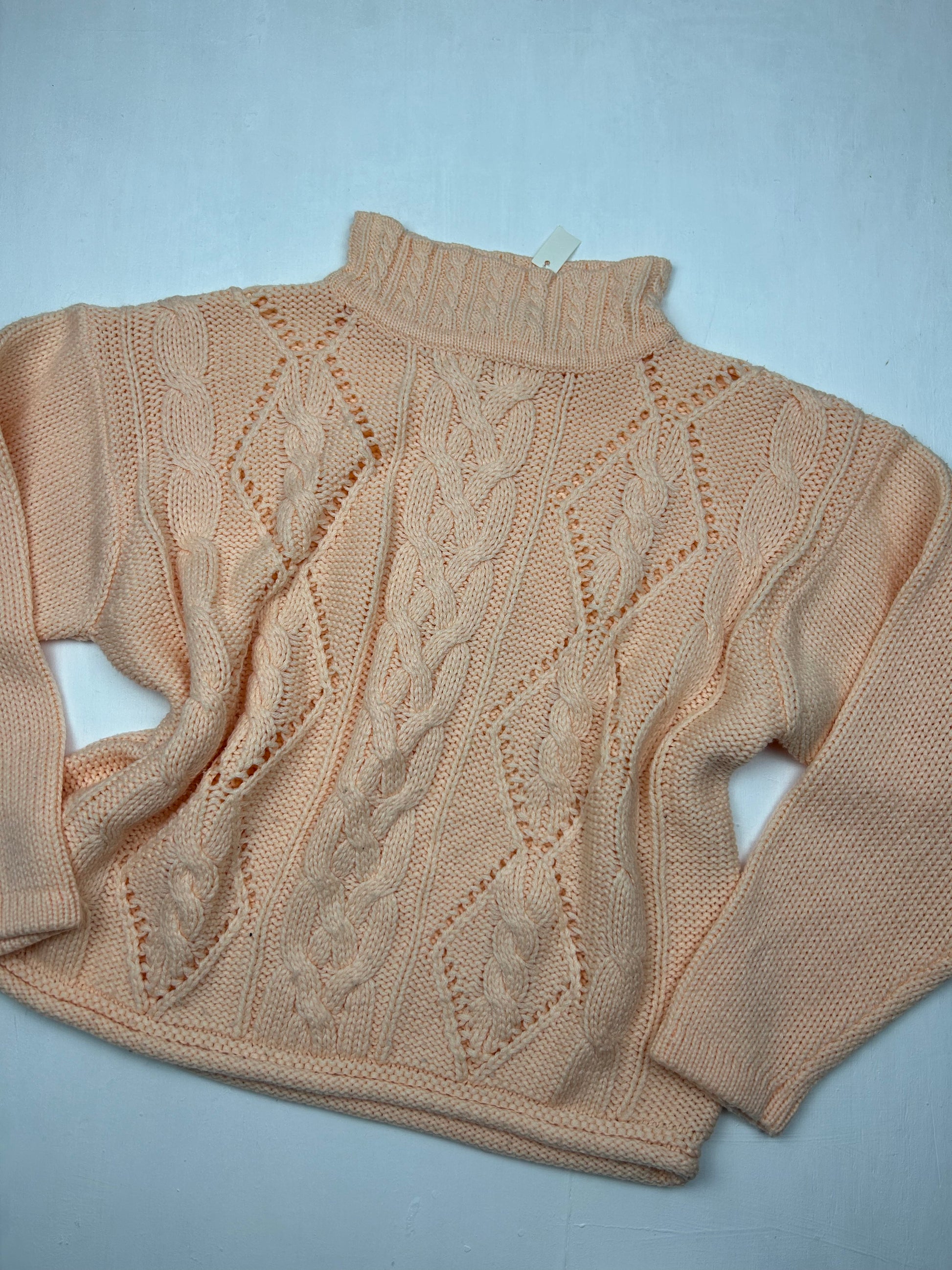 Peach high neck jumper (S/M)