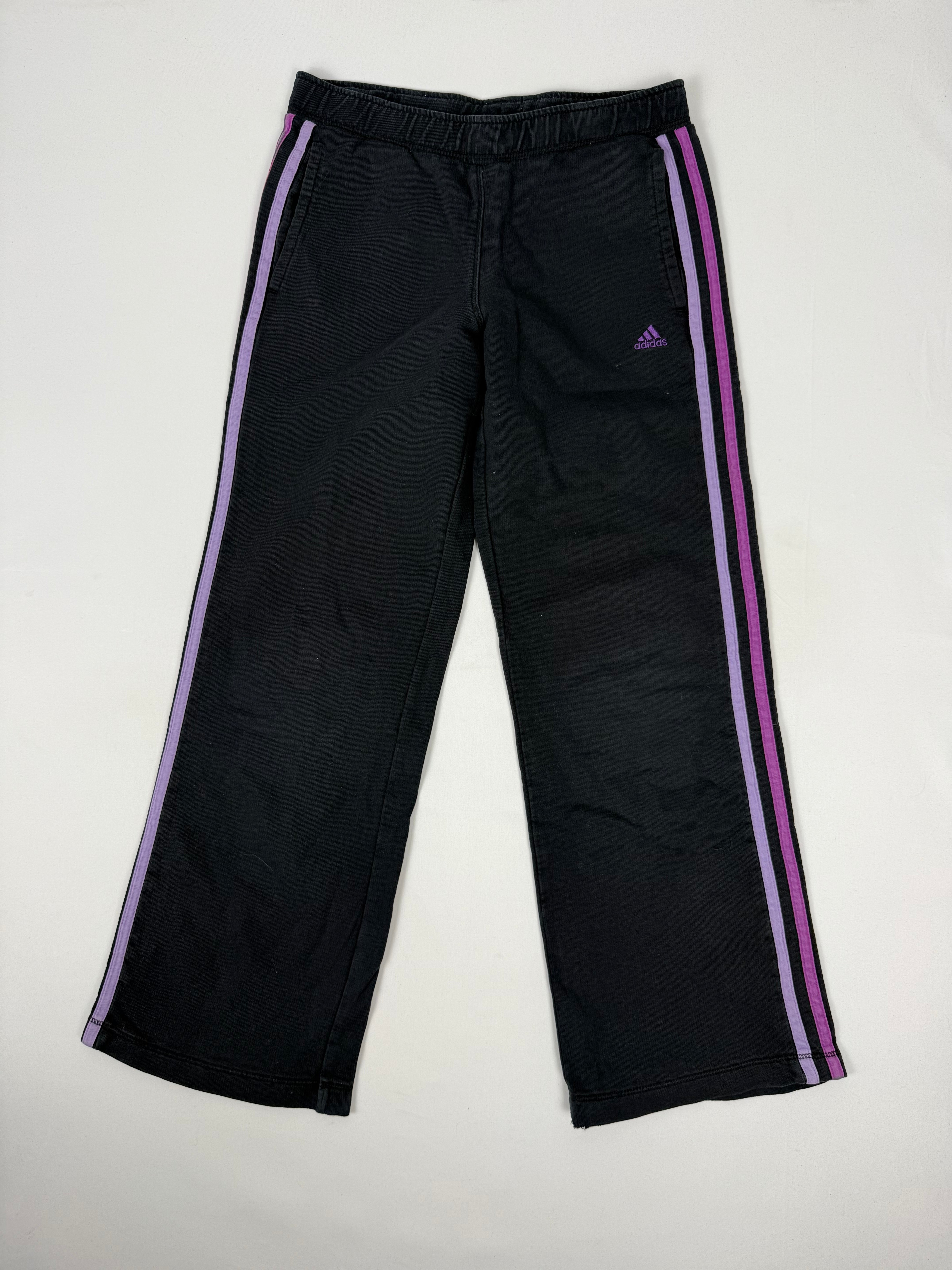 Black & purple low rise capri pants (XS)