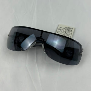 2000s black shield brand new sunglasses