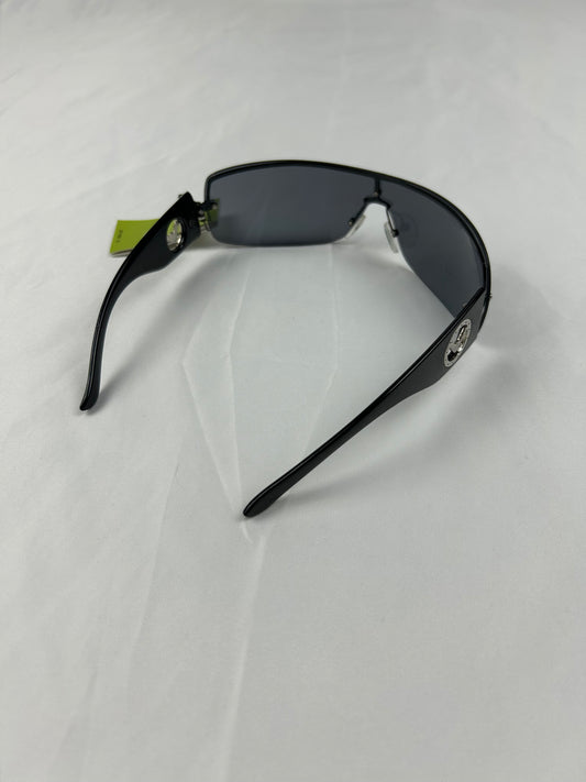 2000s black shield brand new sunglasses