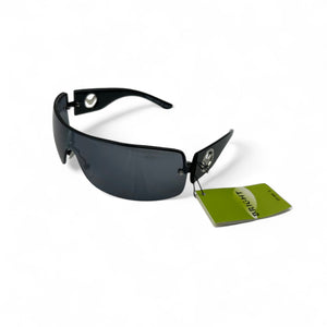 2000s black shield brand new sunglasses