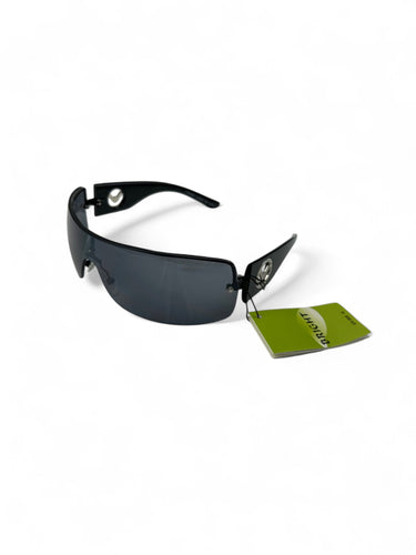 2000s black shield brand new sunglasses