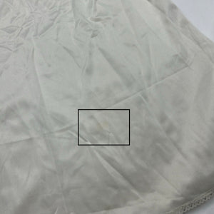 White silk babydoll mini dress (2XL)