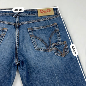 Blue denim low waist jorts (S/M)