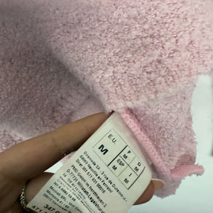 Baby pink bardot off shoulder jumper (M)