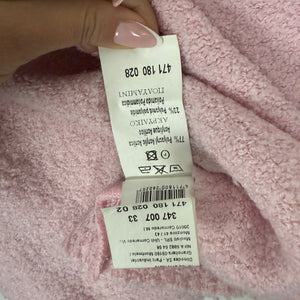 Baby pink bardot off shoulder jumper (M)