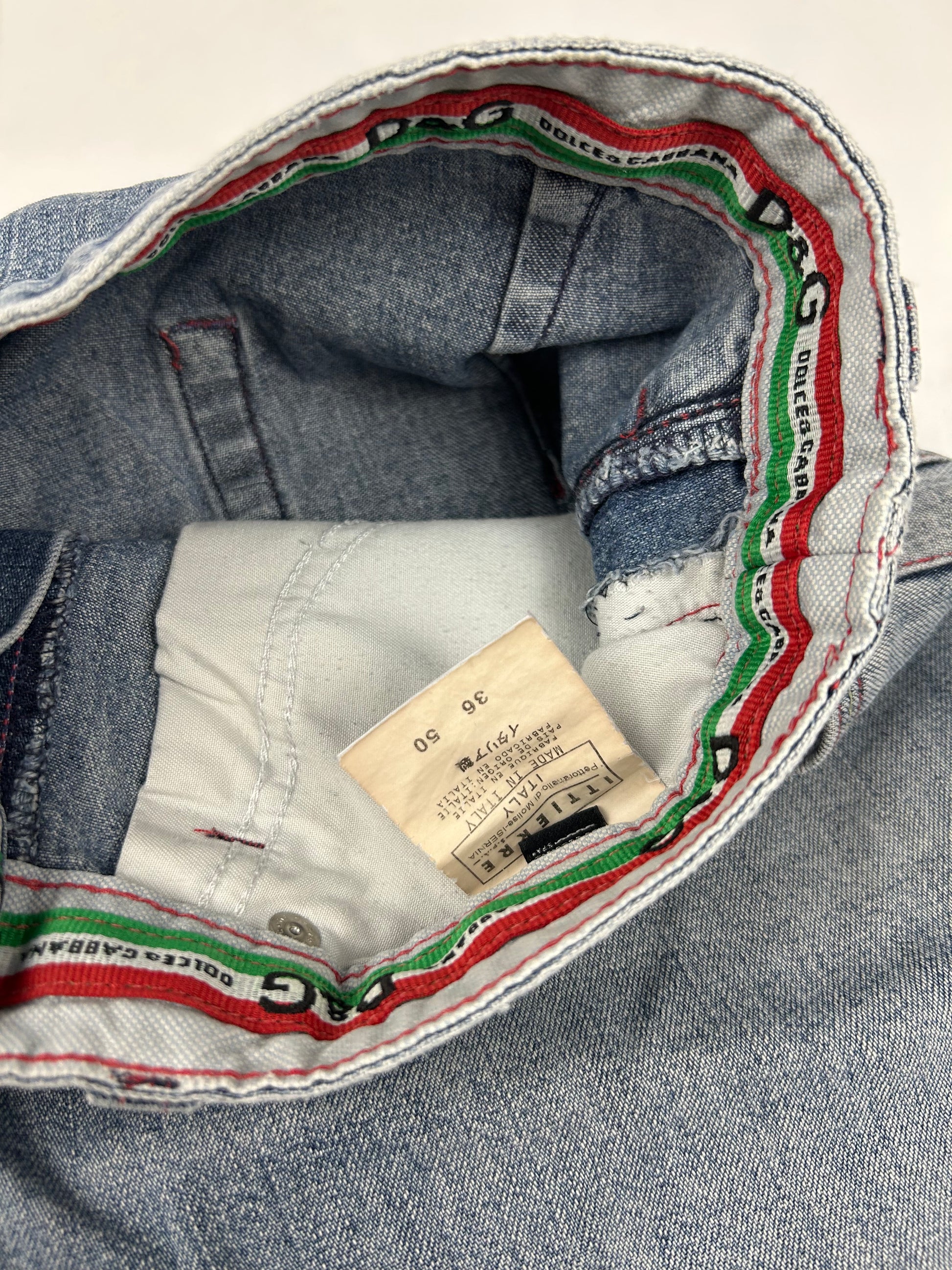 Blue denim low waist  jorts (M)