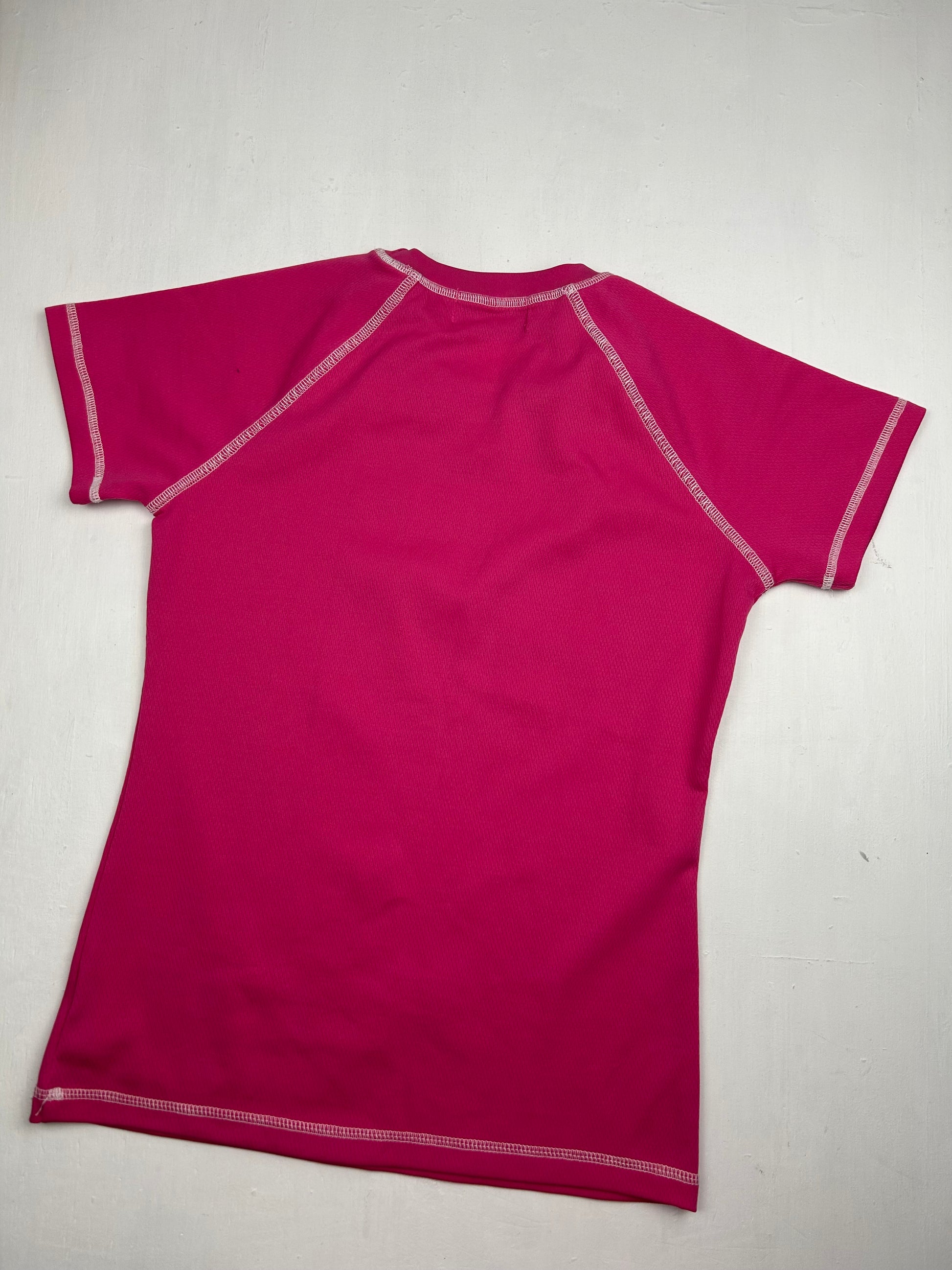 Pink logo tight fit baby tee (S/M)