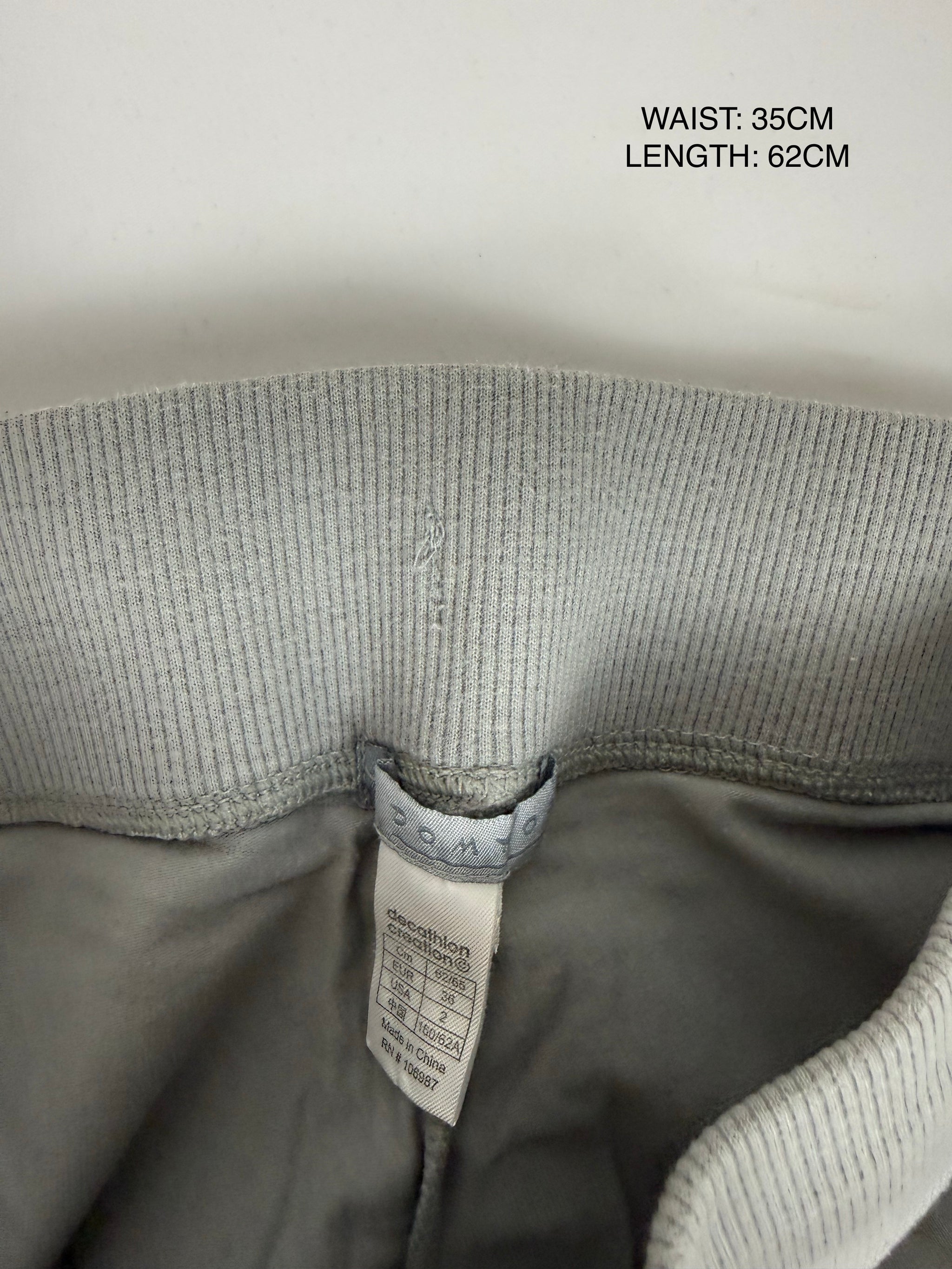 Grey activewear low rise capri pants (S)