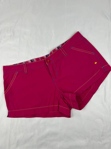 Pink low rise beachwear mini short (XL)