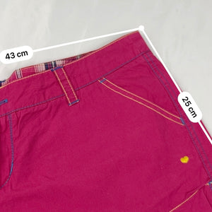Pink low rise beachwear mini short (XL)