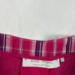 Pink low rise beachwear mini short (XL)